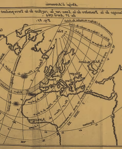 Old constellation diagram or star map